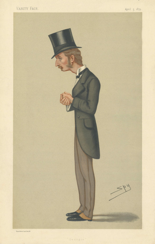 VANITY FAIR SPY CARTOON Lord George Hamilton 'Georgie' 1879 old antique print